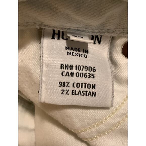 HUDSON JEANS WOMENS CAMMY BUTTON FRONT Skirt 27 FADED LIGHT BLUE DENIM  Frayed - Picture 9 of 10